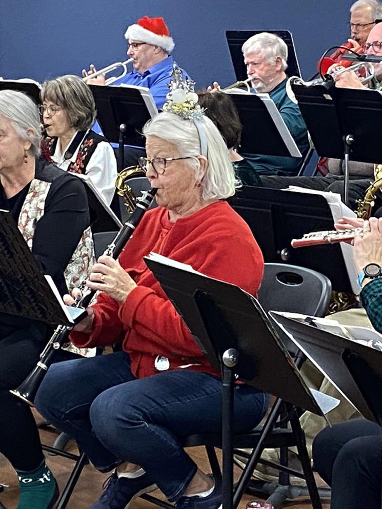 FiftyNorth Band members perform in Xmas garb