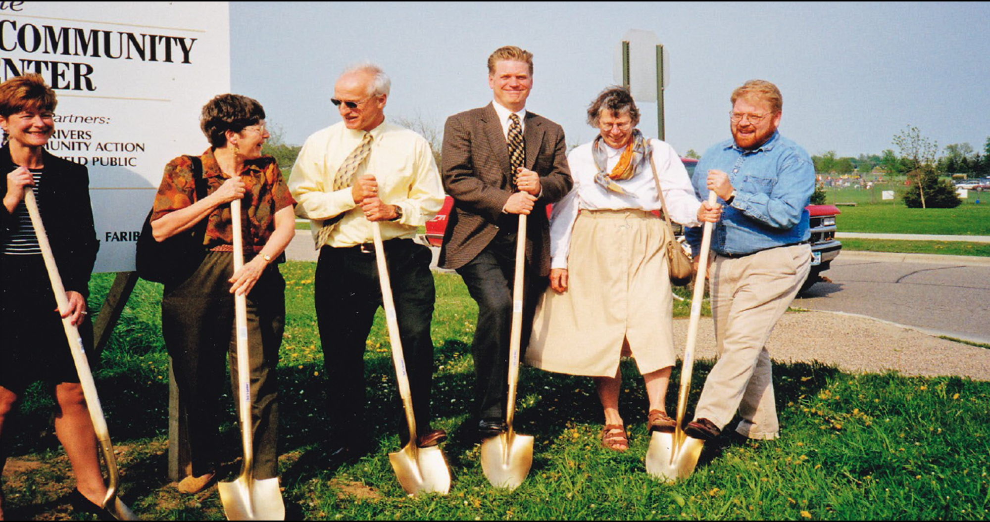 City officials and future residents of NCRC break ground, May 1, 1999